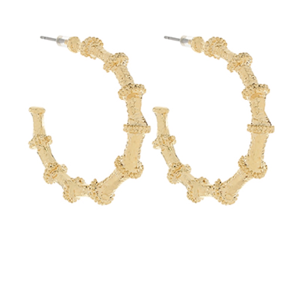 Textured Hoops 75$